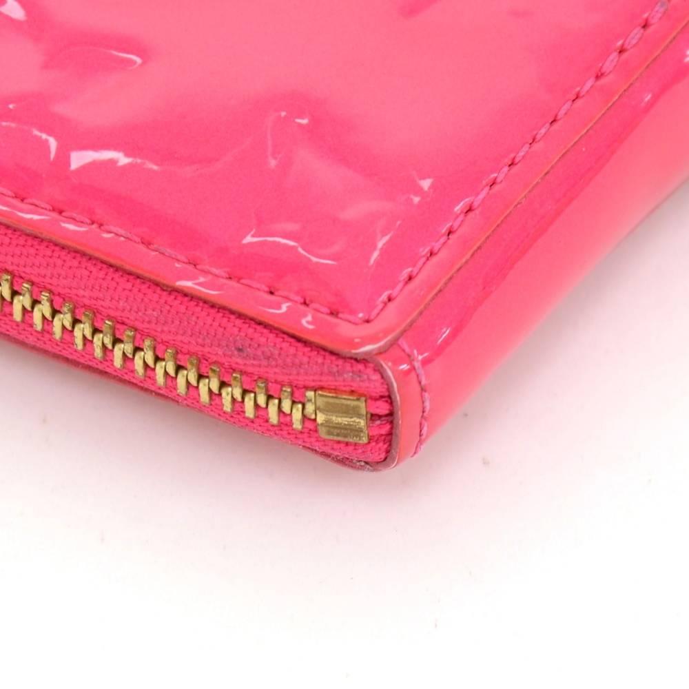 Louis Vuitton Porte Monnaies Cruer Pink Fuchsia Vernis Leather Heart Coin Case 1
