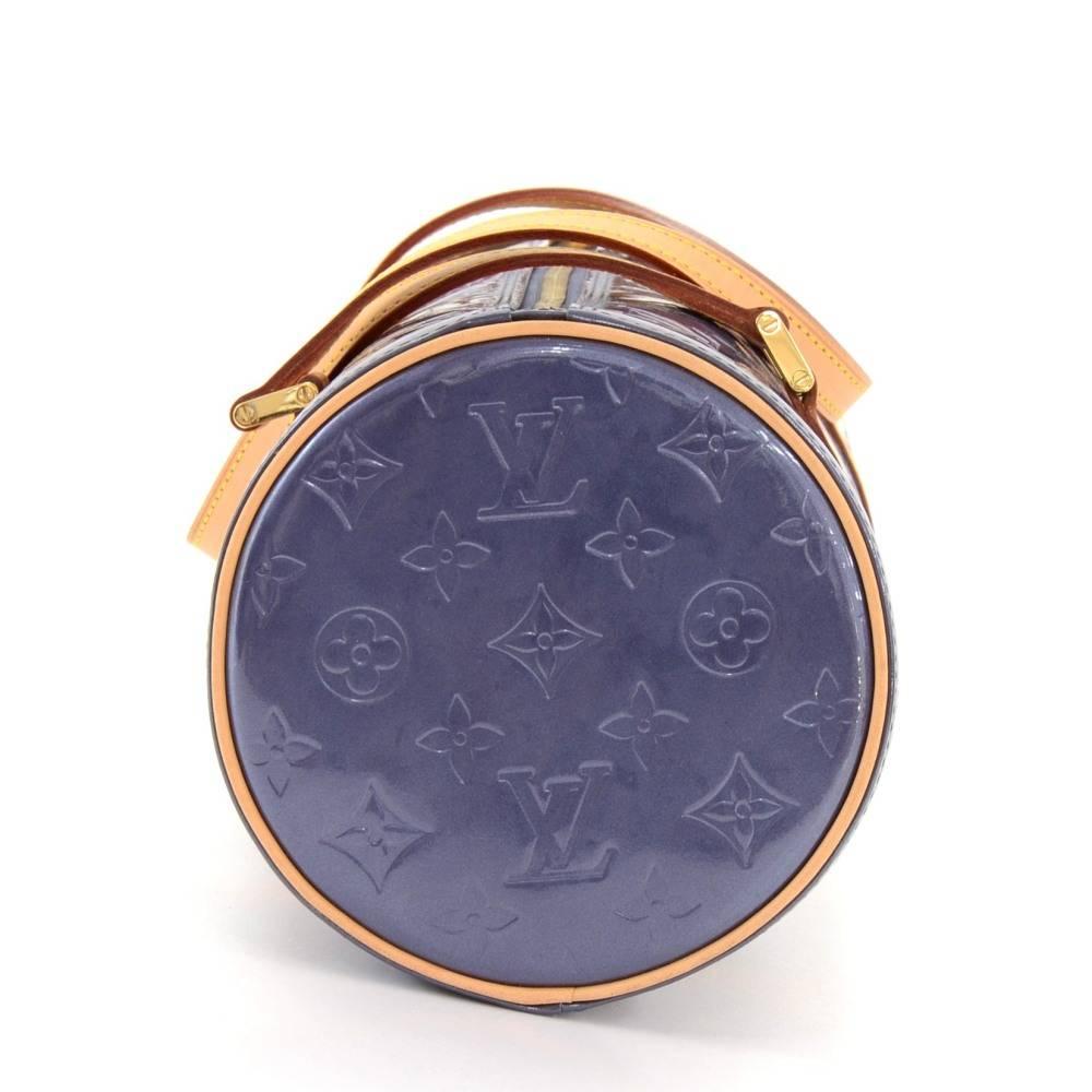 Louis Vuitton Bedford Blue Indigo Vernis Leather Handbag 1