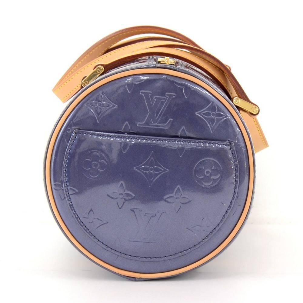 Women's Louis Vuitton Bedford Blue Indigo Vernis Leather Handbag
