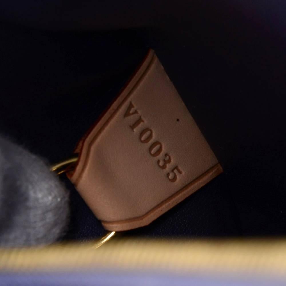 Louis Vuitton Bedford Blue Indigo Vernis Leather Handbag 4