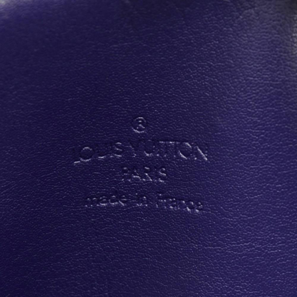 Louis Vuitton Bedford Blue Indigo Vernis Leather Handbag 3