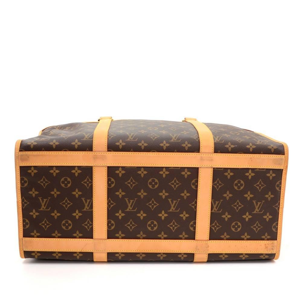 Brown Louis Vuitton Sac Chaussures 50 Monogram Canvas Pet Carry Bag
