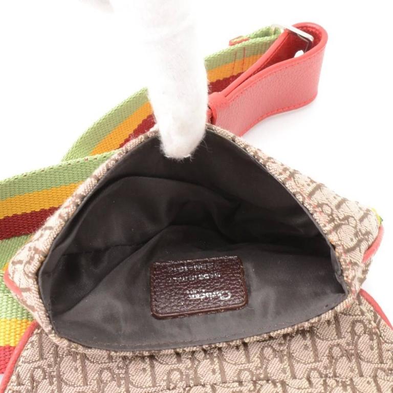 Christian Dior Saddle Chocolate Monogram Canvas Mini Waist Bag at