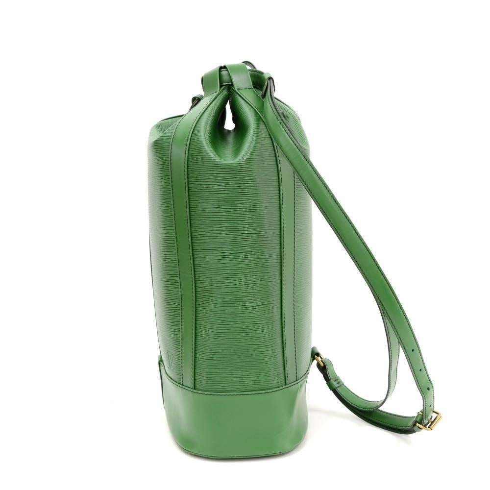 Louis Vuitton Green Randonee GM Epi Leather Shoulder Bag 1