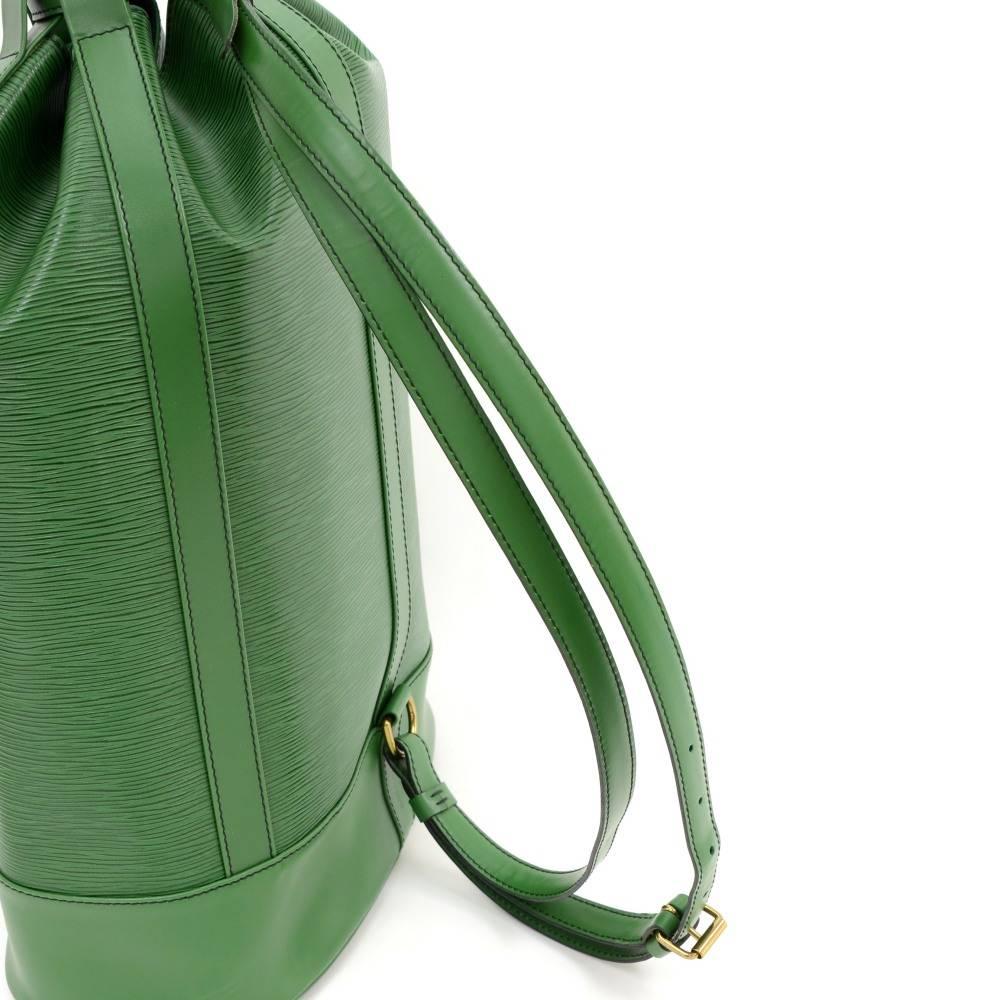 Louis Vuitton Green Randonee GM Epi Leather Shoulder Bag 3