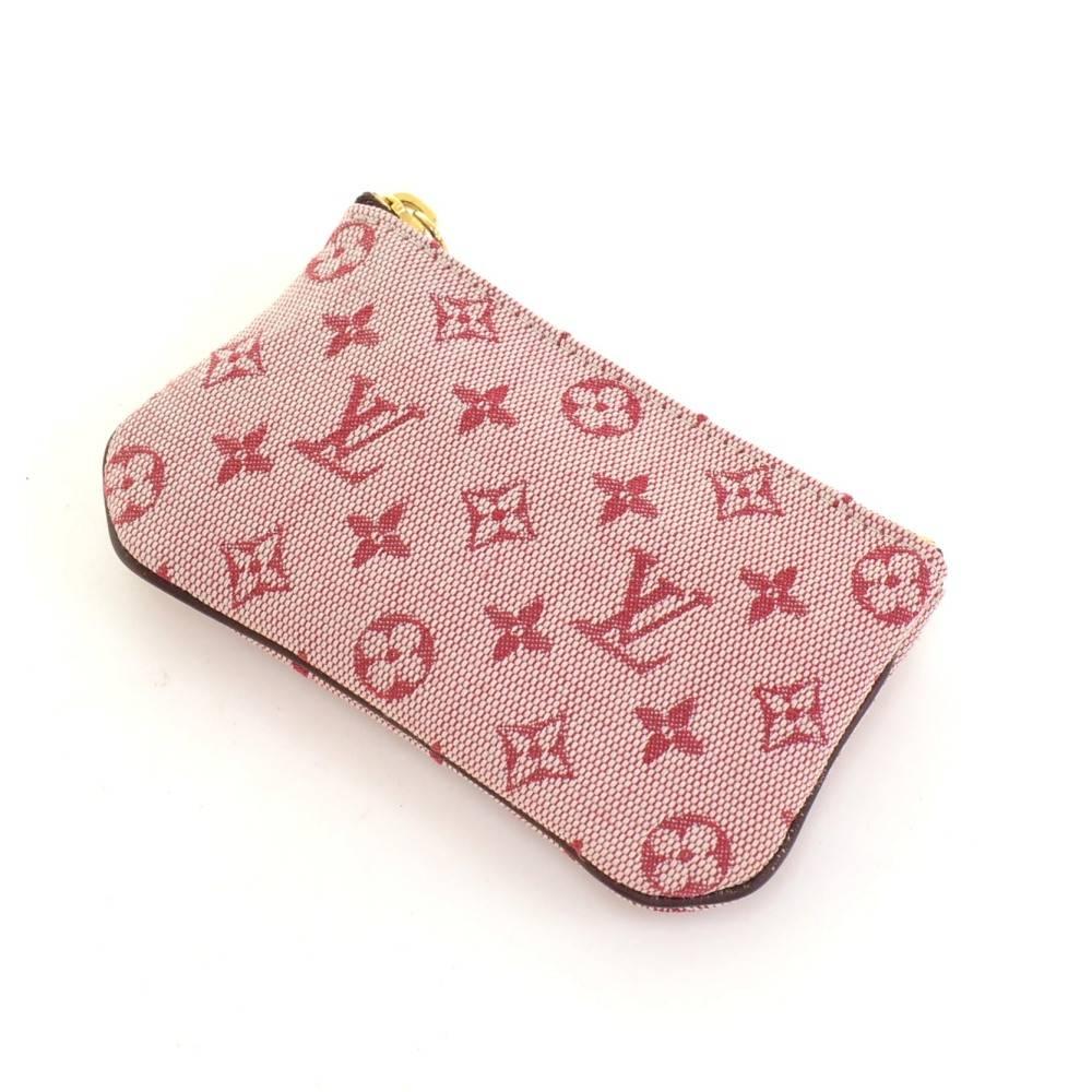 Louis Vuitton Pochette Cles Red Cerise Mini Monogram Key / Coin Case 1