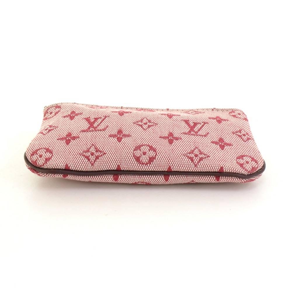 Louis Vuitton Pochette Cles Red Cerise Mini Monogram Key / Coin Case 3