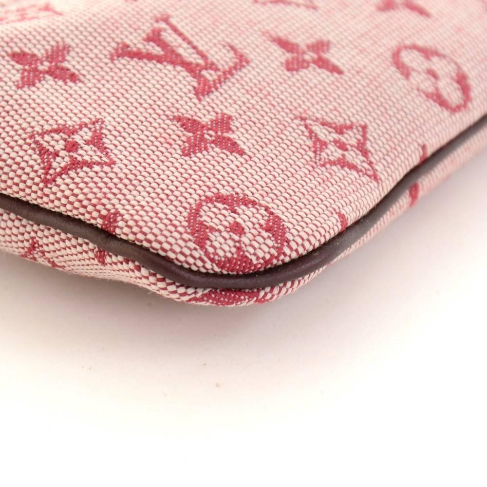 Louis Vuitton Pochette Cles Red Cerise Mini Monogram Key / Coin Case 4