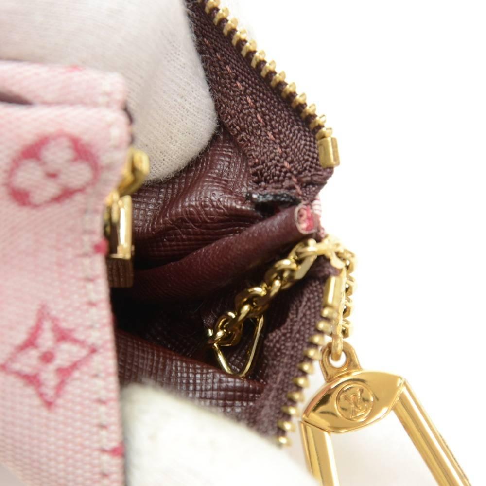 Louis Vuitton Pochette Cles Red Cerise Mini Monogram Key / Coin Case 5