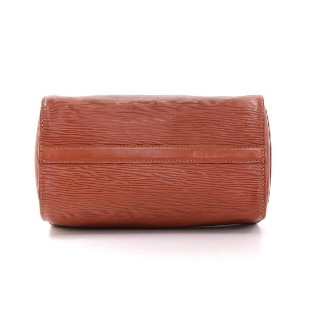 Vintage Louis Vuitton Speedy 25 Kenyan Fawn Brown Epi Leather City Hand Bag 1