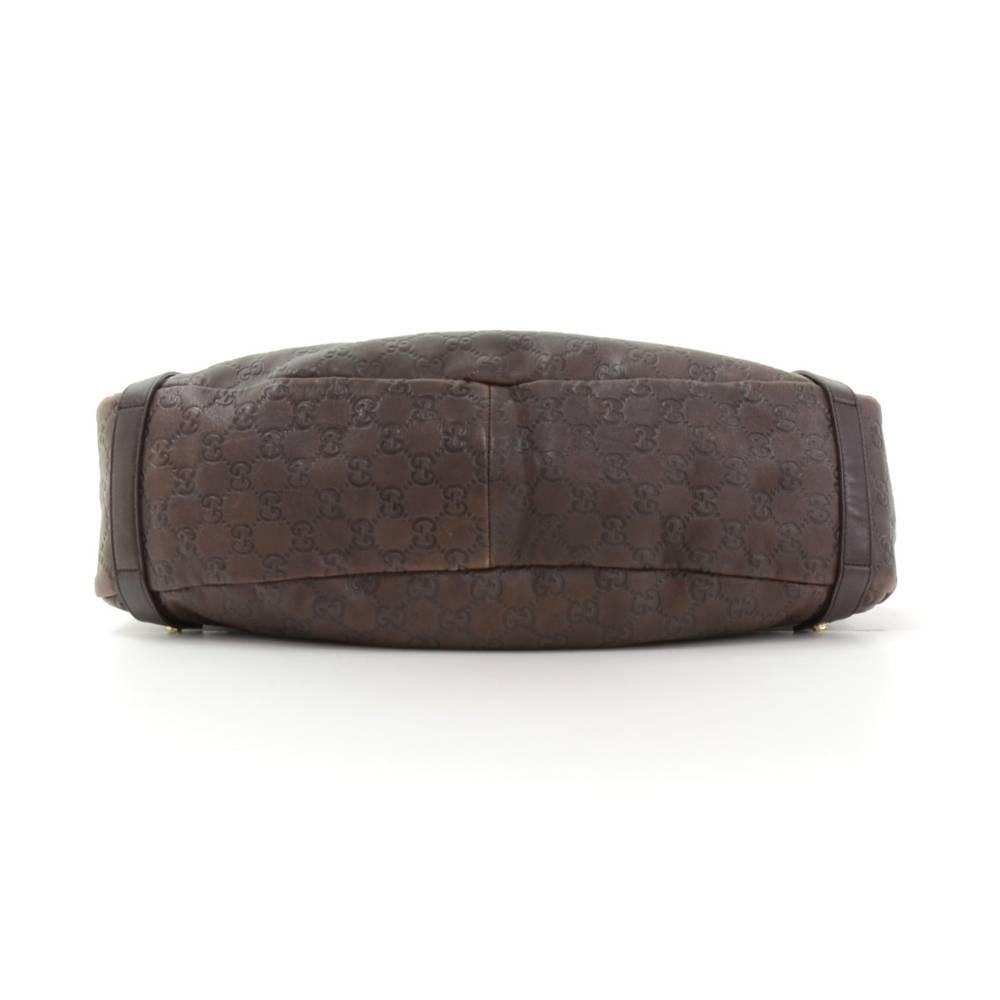 Gucci Guccissima Dark Brown Leather Hand Bag 2