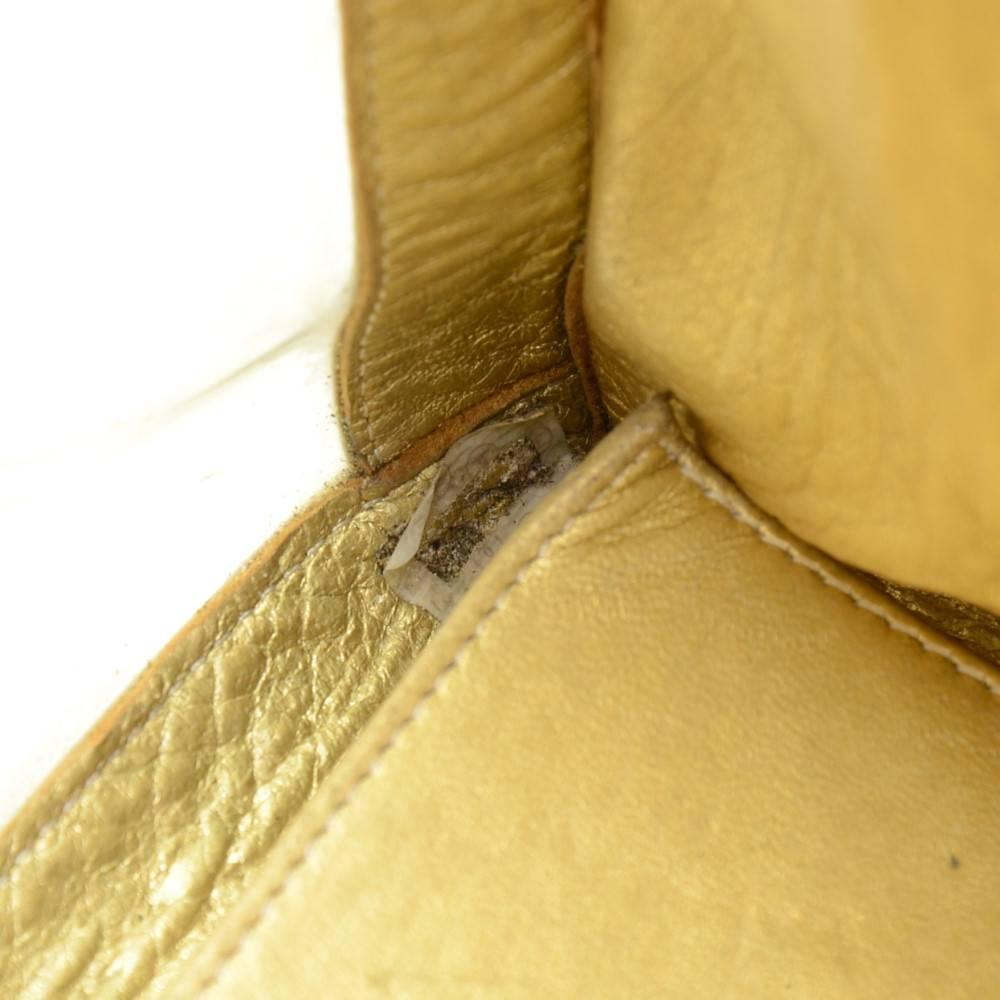 Chanel Jumbo XL Vinyl x Gold Leather Shoulder Shopping Tote Bag 5
