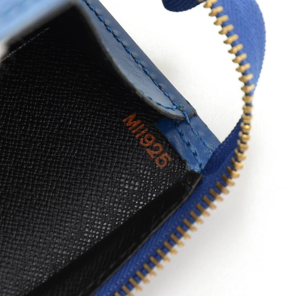 Louis Vuitton Sac Triangle Blue Epi Leather Hand Bag 5