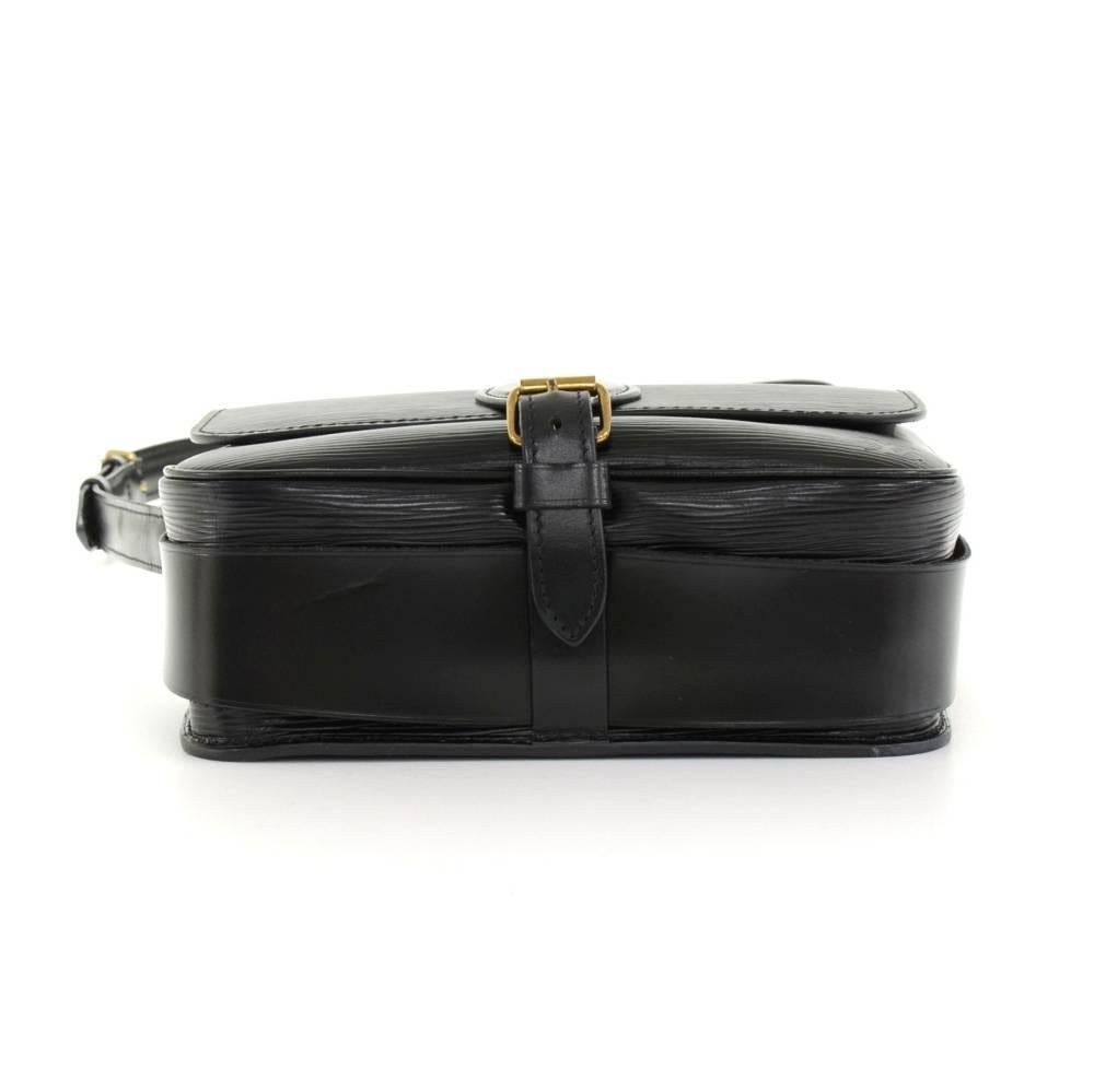Vintage Louis Vuitton Cartouchiere MM Black Epi Leather Shoulder Bag 2
