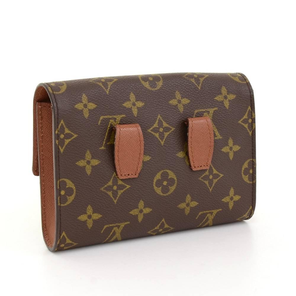 Brown Louis Vuitton Pochette Arche Monogram Canvas Clutch Bag