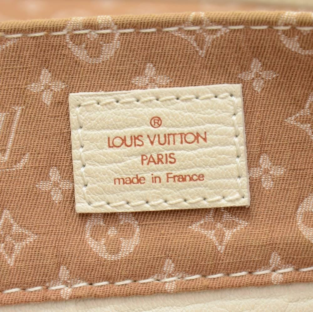 Louis Vuitton Sac Plat Tanger Brown Mini Lin Monogram Canvas Tote Handbag 4