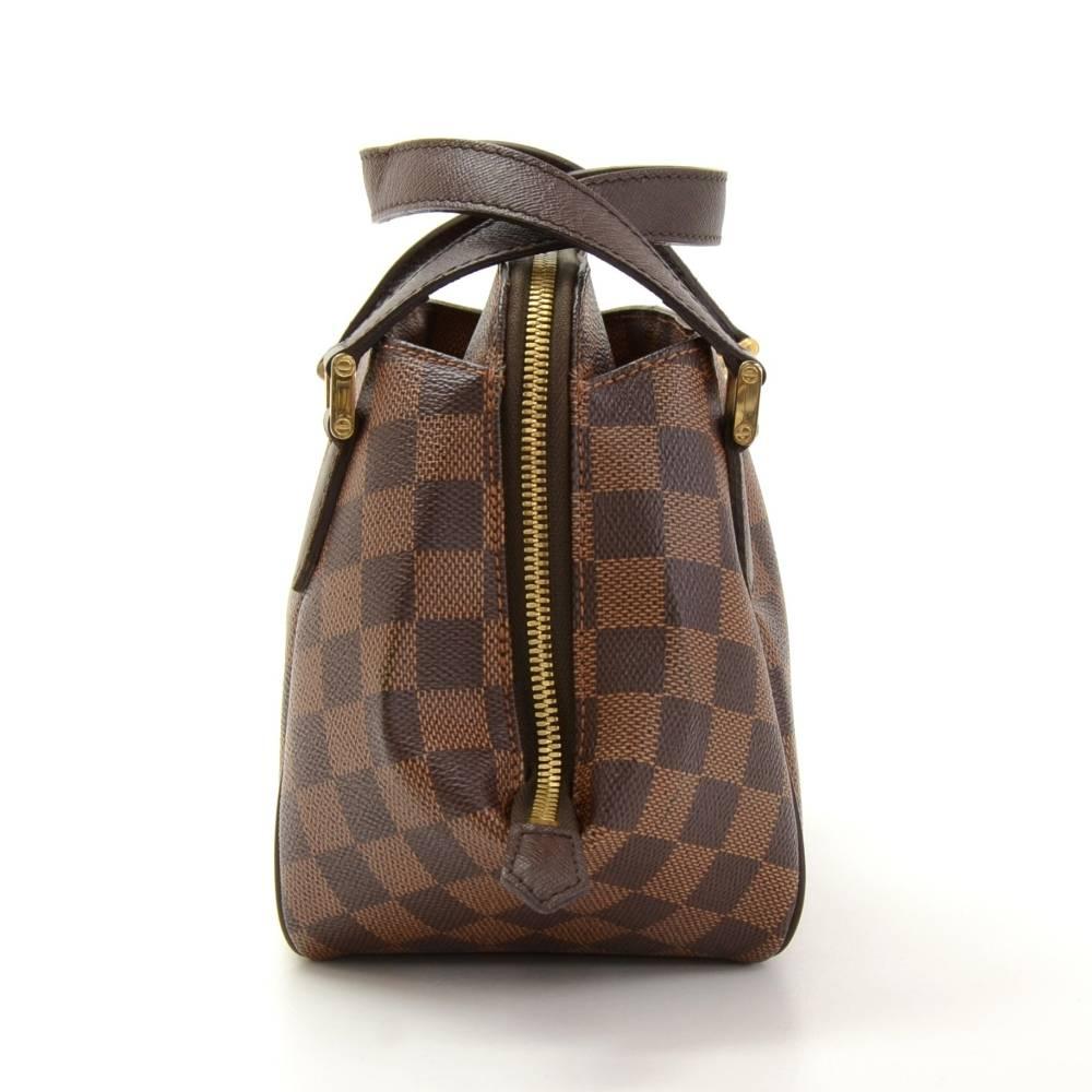 Louis Vuitton Belem PM Ebene Damier Canvas Hand Bag In Good Condition In Fukuoka, Kyushu