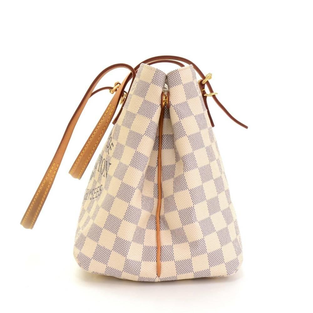 Women's Louis Vuitton Cabas Adventure PM Damier Azur Canvas Hand Bag