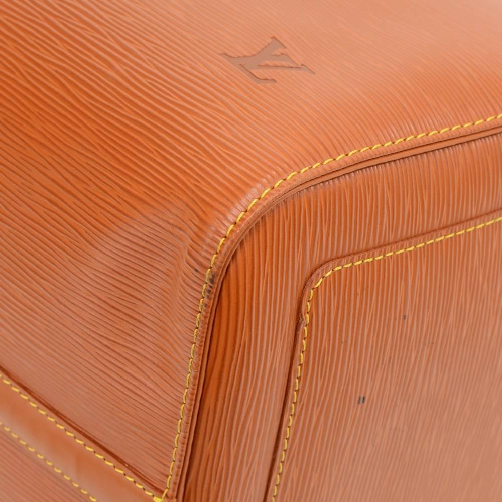 Women's or Men's Vintage Louis Vuitton Keepall 50 Brown Cipango Gold Epi Leather Travel Bag
