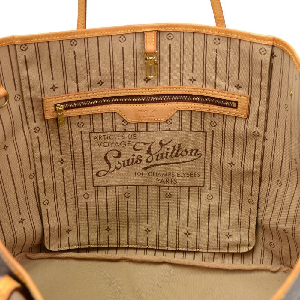 Louis Vuitton Neverfull GM Monogram Canvas Shoulder Tote Bag 4