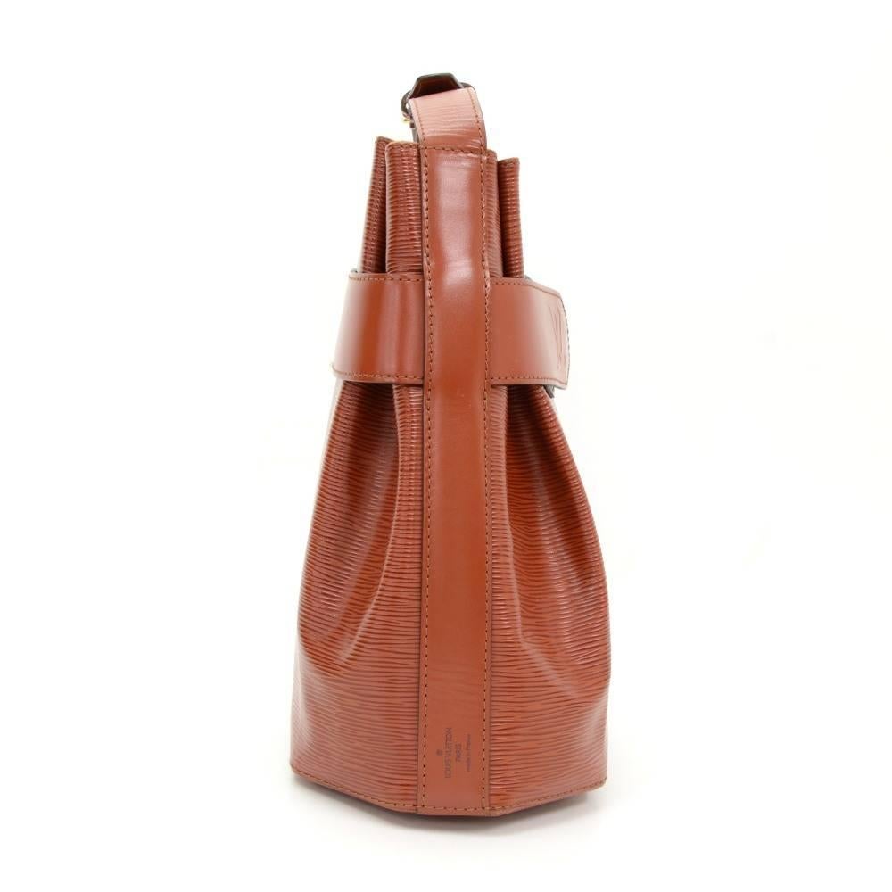 Vintage Louis Vuitton Sac Depaule PM Brown Kenyan Fawn Epi Leather Shoulder Bag 1