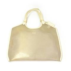 Louis Vuitton Plague Lagoon White Vinyl Beach Tote Hand Bag