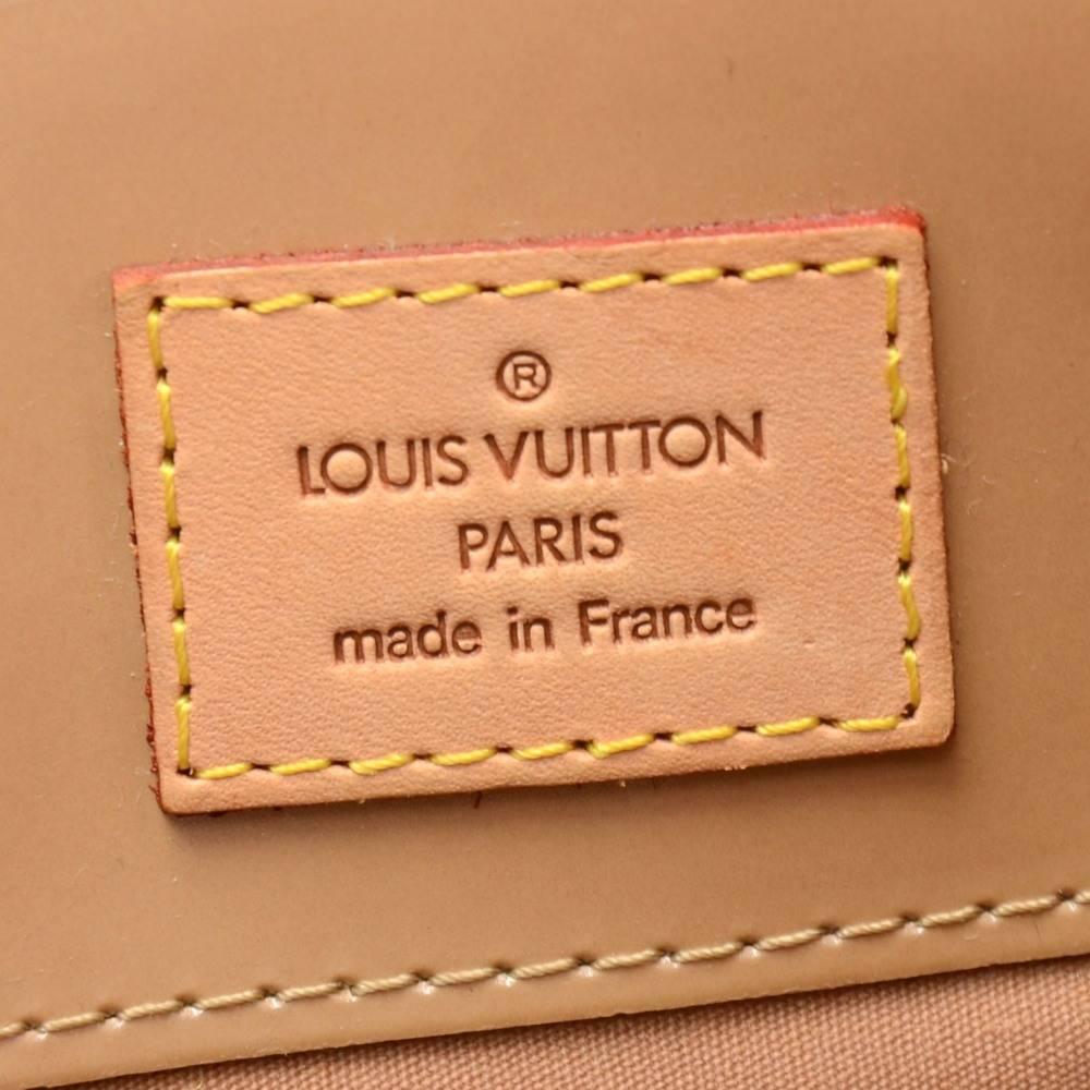 Louis Vuitton Reade PM Beige Noisette Vernis Leather Hand Bag 4