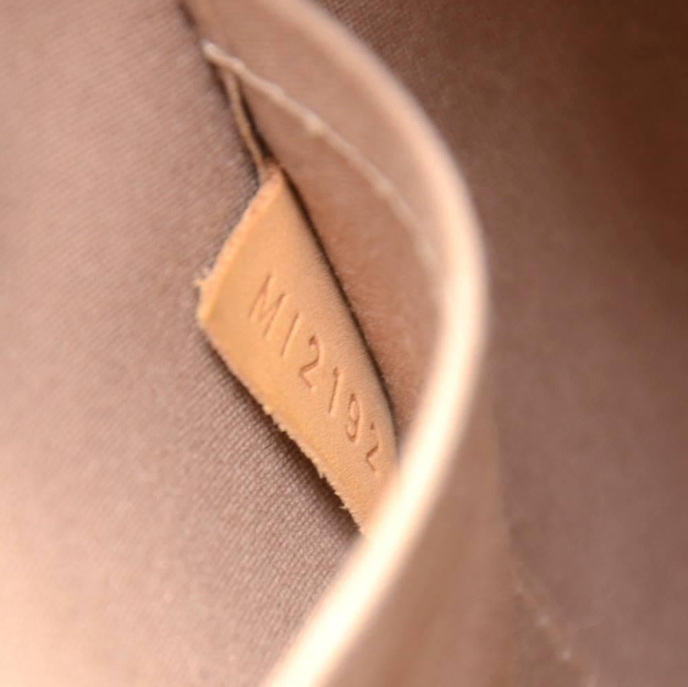 Louis Vuitton Alma Beige Noisette Vernis Leather Hand Bag 4
