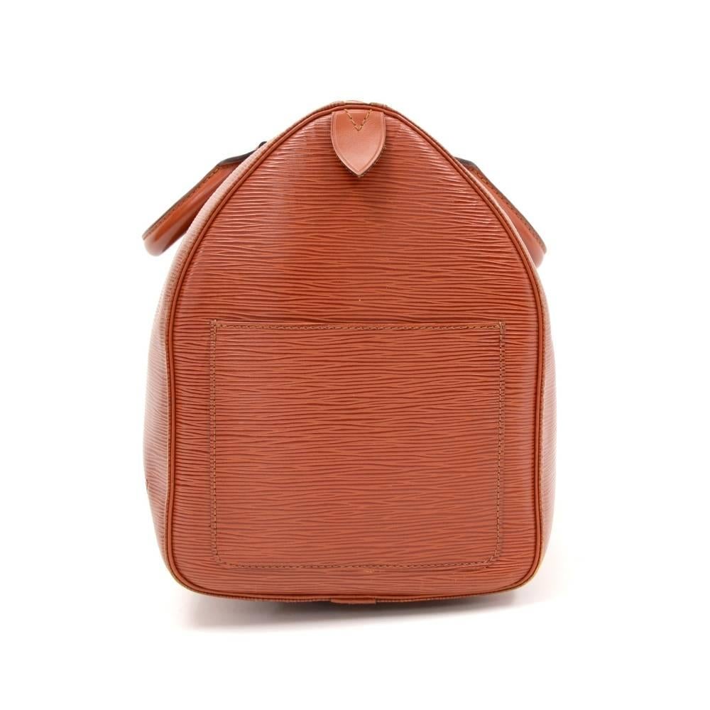 Women's or Men's Vintage Louis Vuitton Keepall 45 Brown Kenyan Fawn Epi Leather Travel Bag