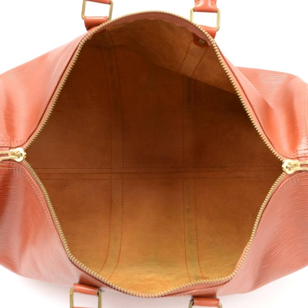 Vintage Louis Vuitton Keepall 45 Brown Kenyan Fawn Epi Leather Travel Bag 5