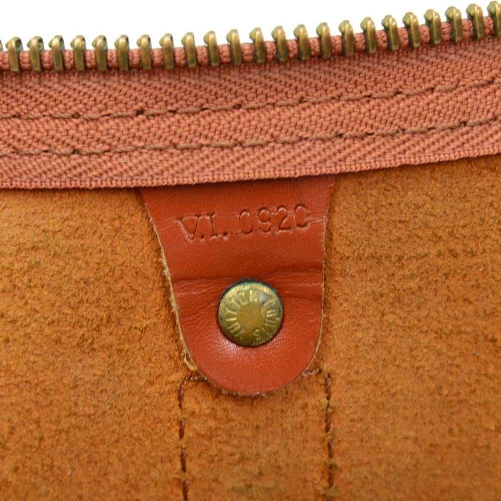 Vintage Louis Vuitton Keepall 45 Brown Kenyan Fawn Epi Leather Travel Bag 4