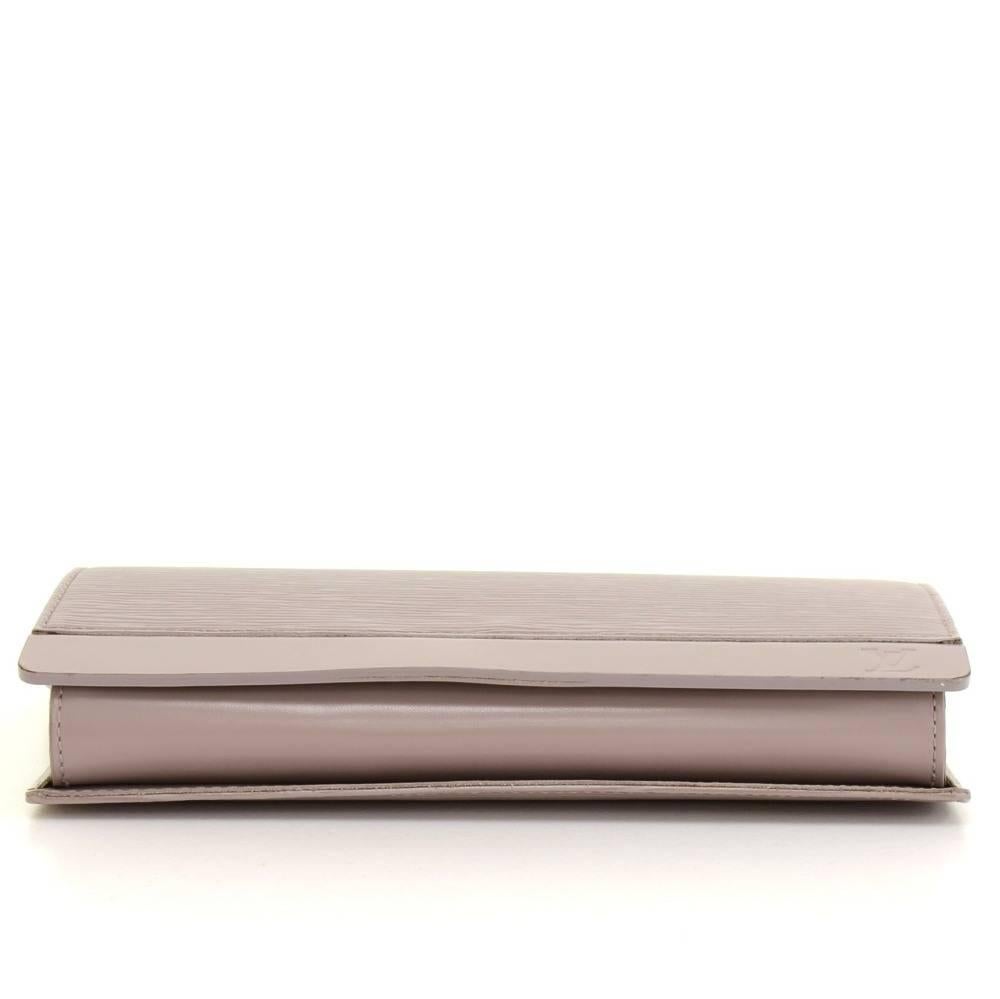 Louis Vuitton Honfleur Lilac Epi Leather Shoulder Clutch Wallet 1