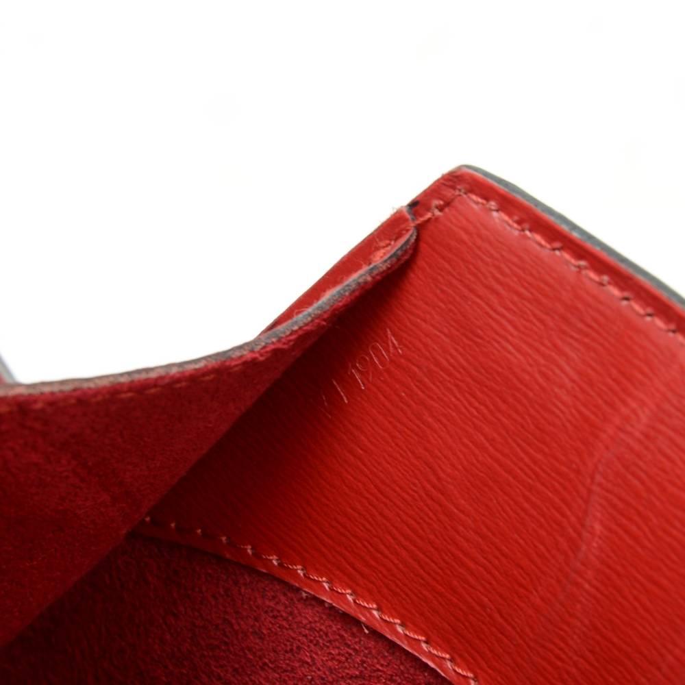 Vintage Louis Vuitton Cluny Red Epi Leather Shoulder Bag 2