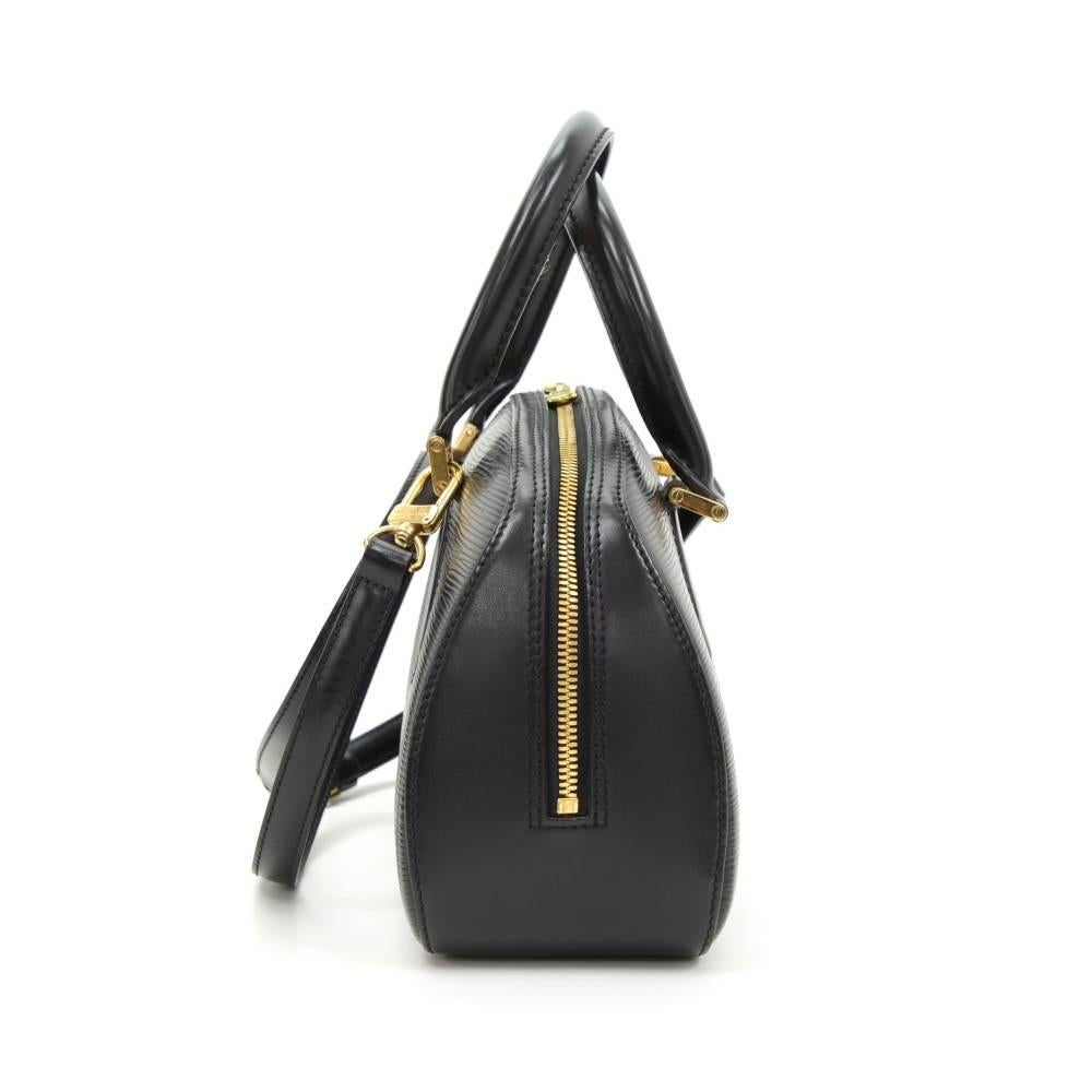 Louis Vuitton Jasmin Black Epi Leather Hand Bag + Strap 1