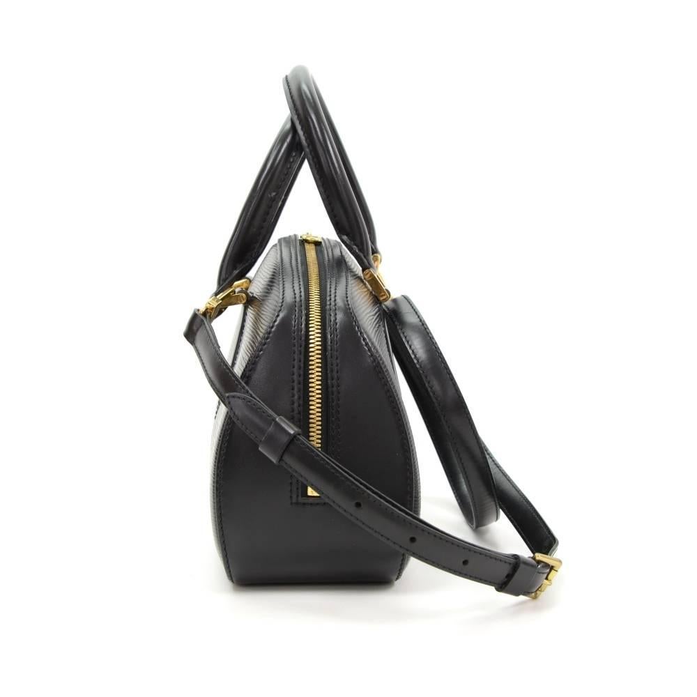 Women's Louis Vuitton Jasmin Black Epi Leather Hand Bag + Strap