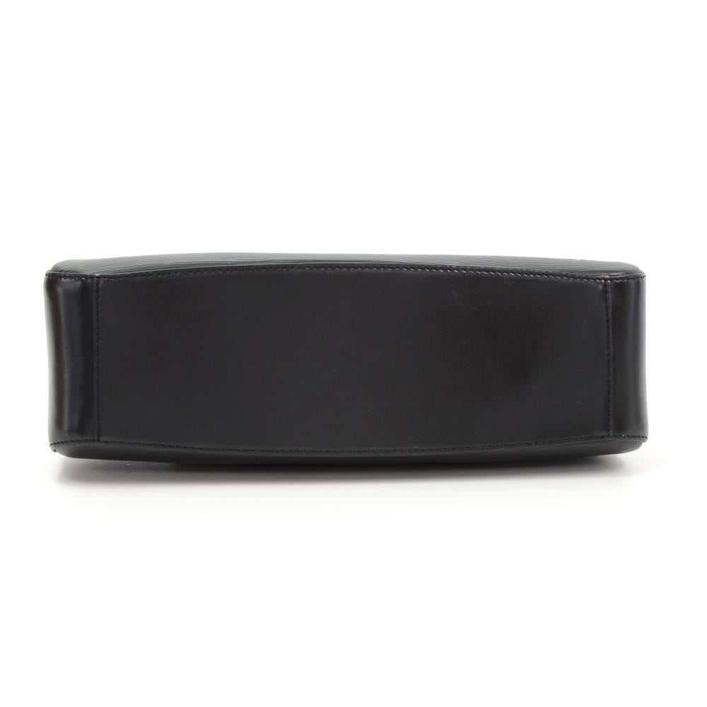 Louis Vuitton Jasmin Black Epi Leather Hand Bag + Strap 2