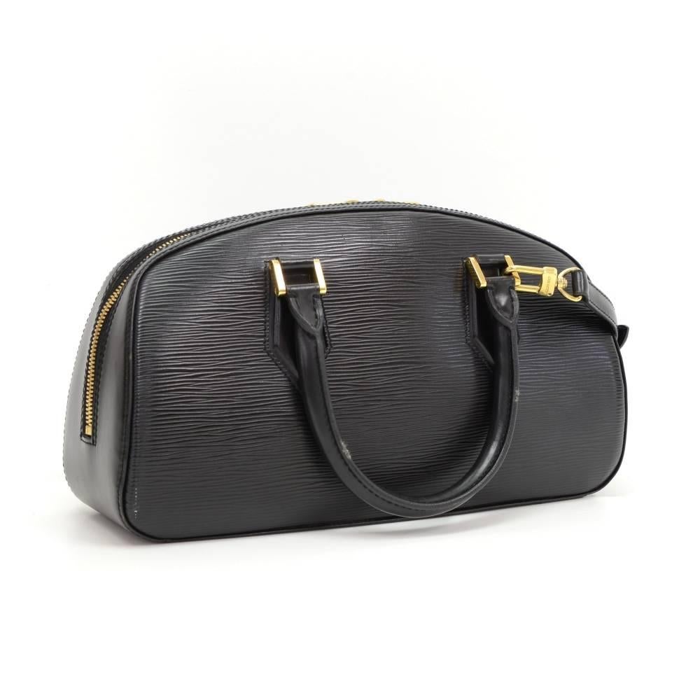 Louis Vuitton Jasmin Black Epi Leather Hand Bag + Strap In Excellent Condition In Fukuoka, Kyushu