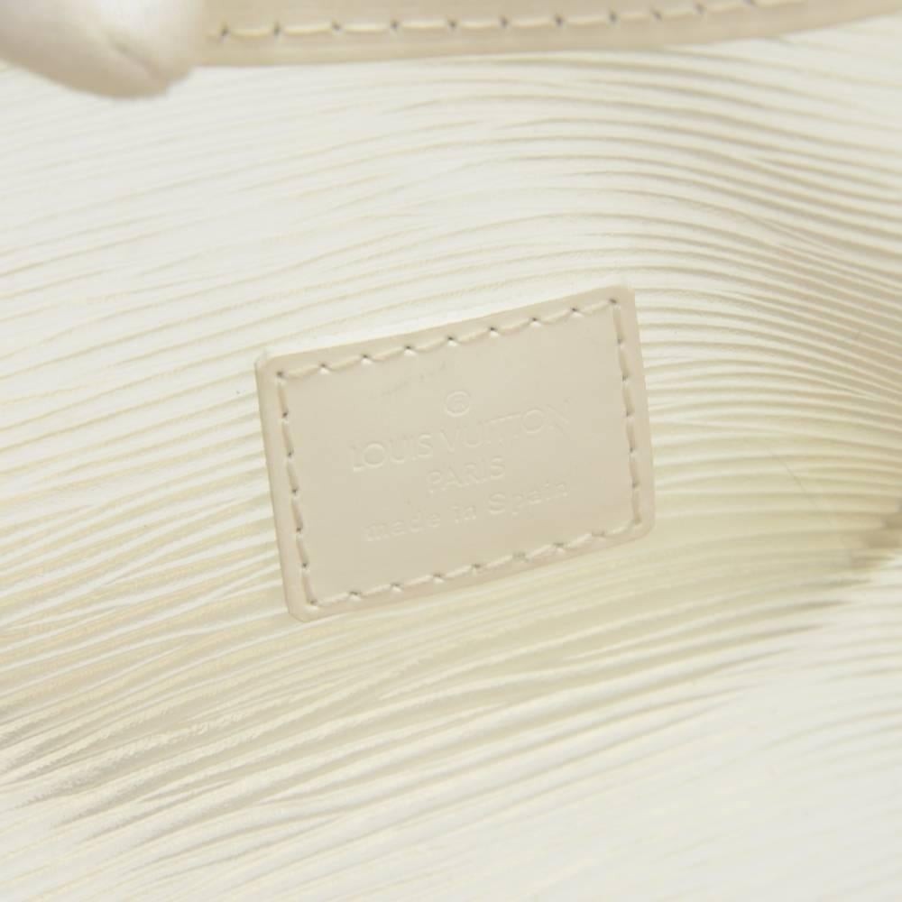 Louis Vuitton Plage Lagoon White Vinyl Mini Beach Tote Handbag 4