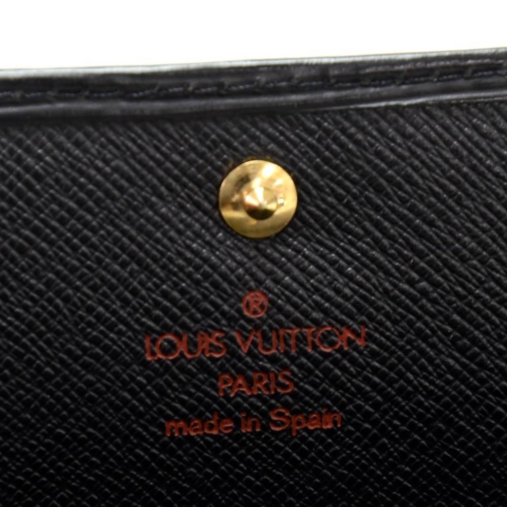 Louis Vuitton Pochette porte-monnaie credit NM Black Epi Leather Wallet 3