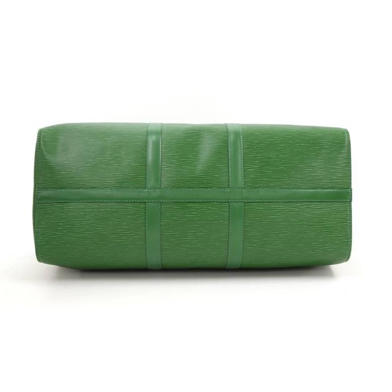 Vintage Louis Vuitton Keepall 50 Green Epi Leather Travel Bag at 1stDibs