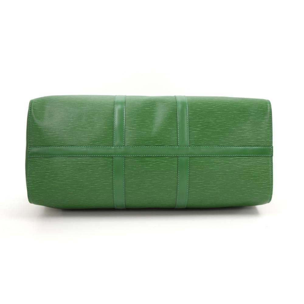 Vintage Louis Vuitton Keepall 50 Green Epi Leather Travel Bag 1