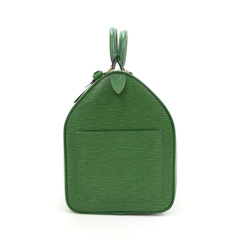Vintage Louis Vuitton Keepall 50 Green Epi Leather Travel Bag at 1stDibs