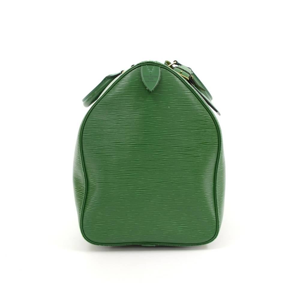 Women's Vintage Louis Vuitton Keepall 50 Green Epi Leather Travel Bag