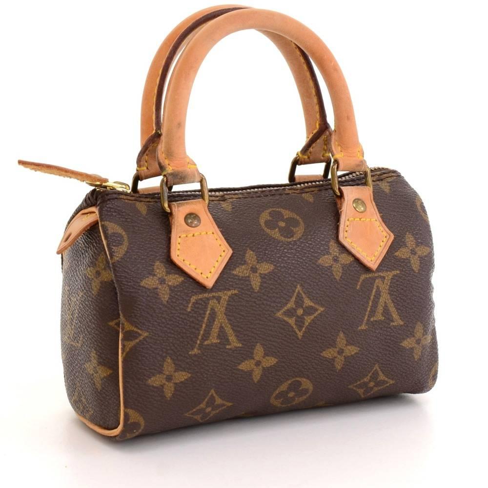 Vintage Louis Vuitton Mini Speedy Sac HL Monogram Canvas Hand Bag In Good Condition In Fukuoka, Kyushu