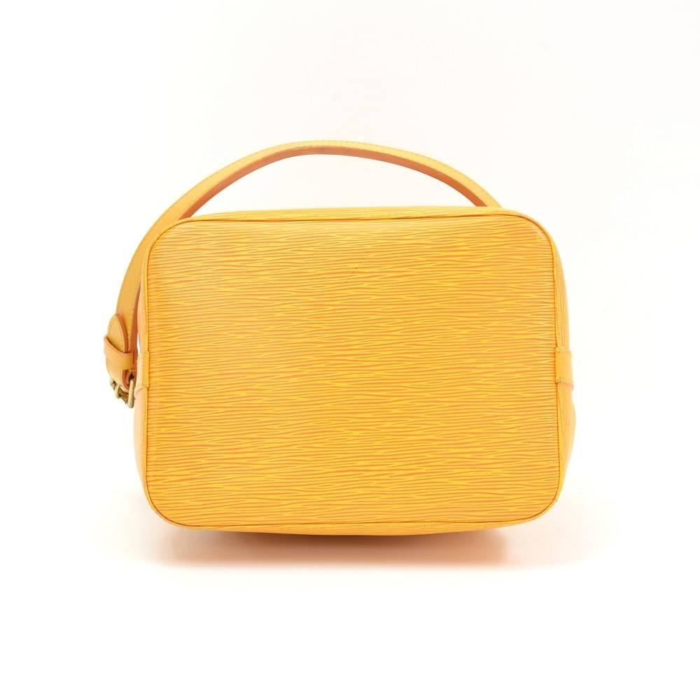 Women's Vintage Louis Vuitton Petit Noe Yellow Epi Leather Shoulder Bag