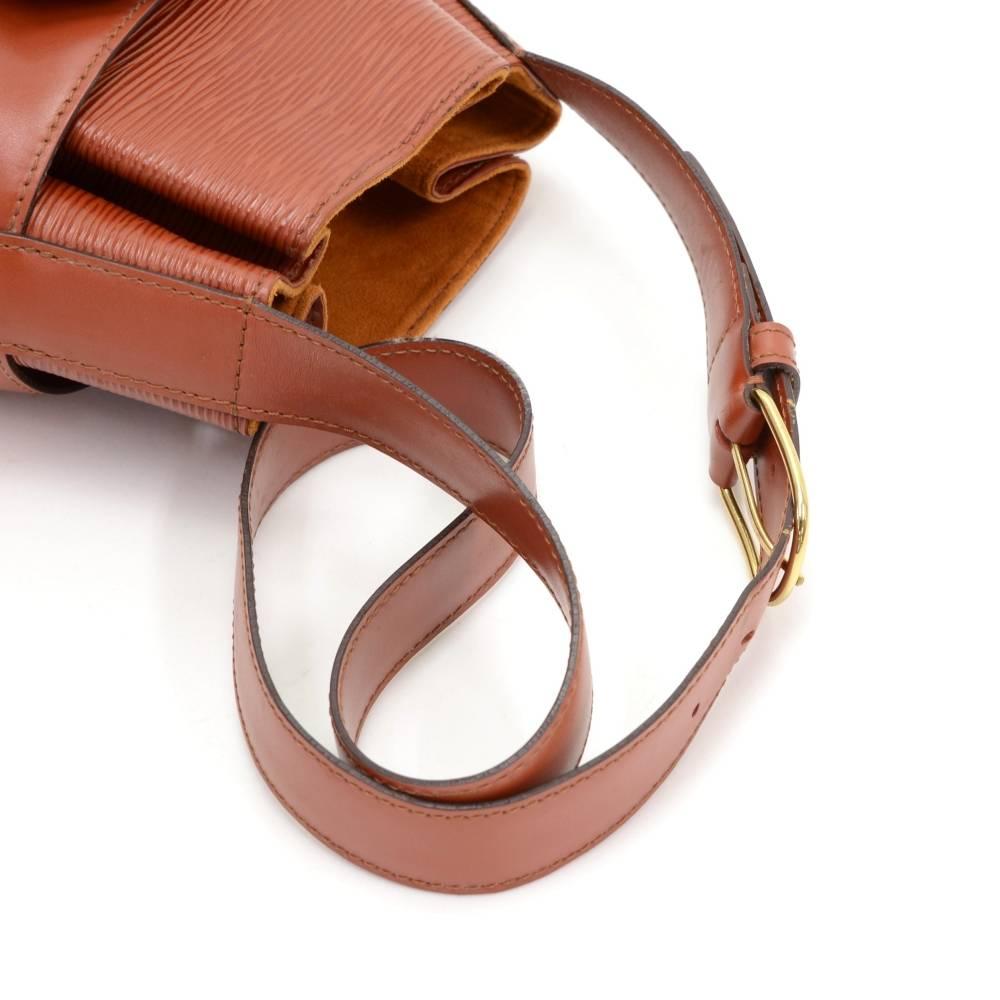 Vintage Louis Vuitton Sac Depaule PM Brown Kenyan Fawn Epi Leather Shoulder Bag 4