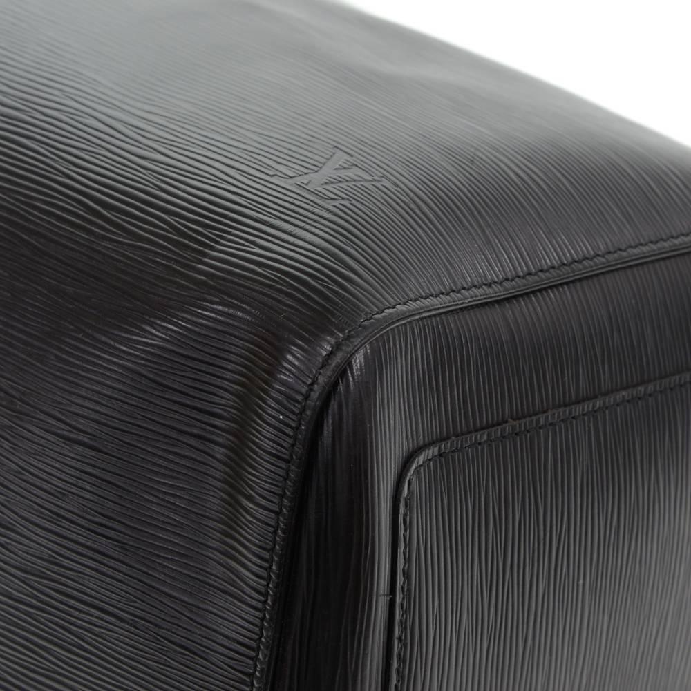 Vintage Louis Vuitton Keepall 60 Black Epi Leather Duffle Travel Bag 3