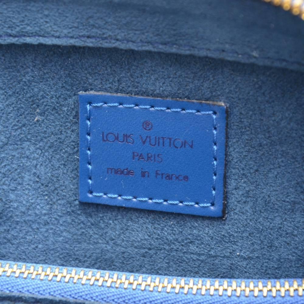 Louis Vuitton Pont Neuf Blue Epi Leather Handbag 4