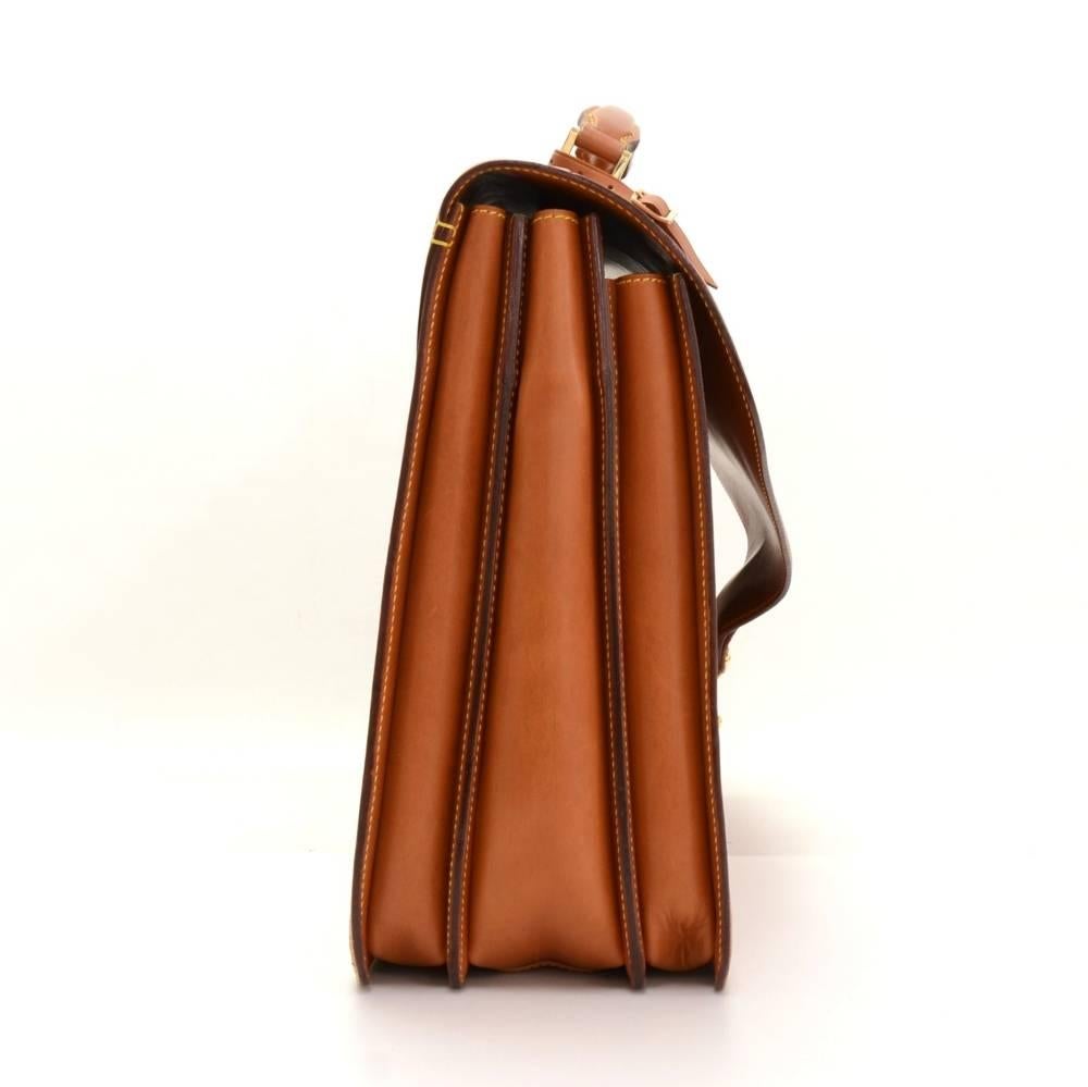 Women's or Men's Louis Vuitton Atacama Brown Nomade Leather Briefcase Bag