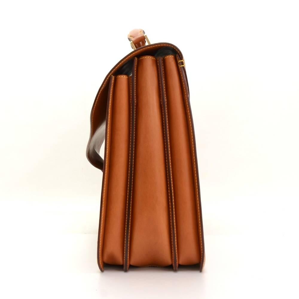 Louis Vuitton Atacama Brown Nomade Leather Briefcase Bag In Good Condition In Fukuoka, Kyushu